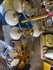 Lampadari vintage in ottone