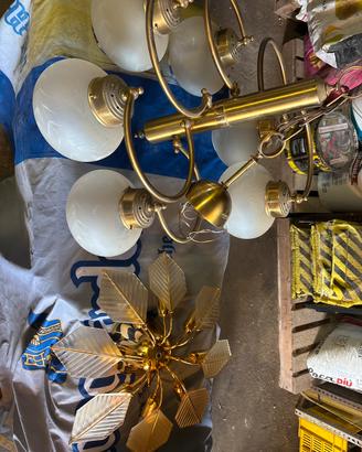 Lampadari vintage in ottone