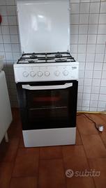 Cucina Beko 60x60 con forno elettrico