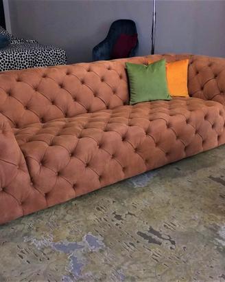 Divano Chesterfield Bluemoon moderno champagne