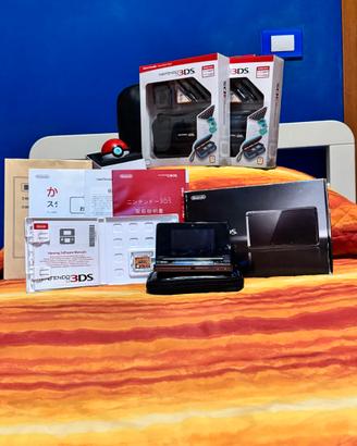 COSMO BLACK NINTENDO 3DS GIAPPONESE con accessori