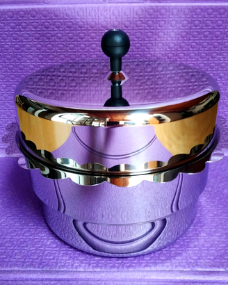 Alessi MMVAP pentola vapore M.Morozzi acciaio