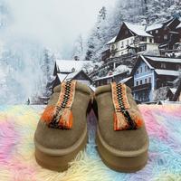 Pantofole invernali UGG Tazzle, verde-marrone 37