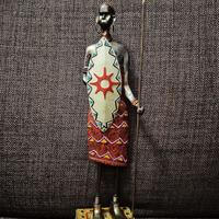 Statua Guerriero Masai Arte Etnica Tribale