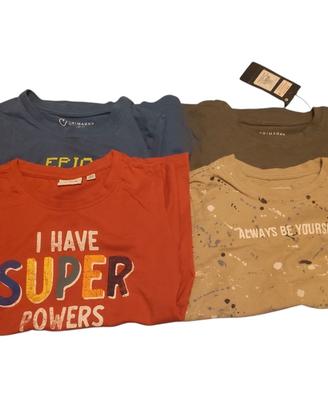 set magliette a maniche corte bimbo 4-5 anni