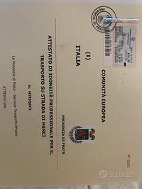 Gestore trasporto Merci conto terzi/ Preposto