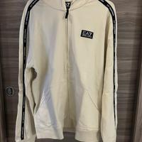 Completo EA7 originale – felpa zip + pantalone (M)