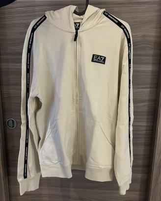 Completo EA7 originale – felpa zip + pantalone (M)
