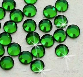 210 Strass Adesivi Brillantini Stickers Verde Prat