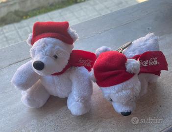 2 orsi polari di peluche Coca-cola
