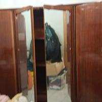 Armadio e cassettiera anni 60 legno massello