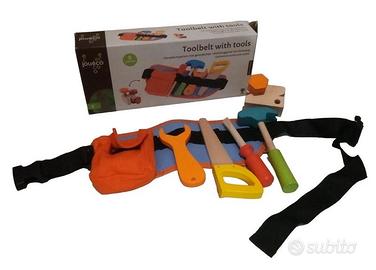 Cintura Bricolage 9 utensili in legno- Gioco Educa