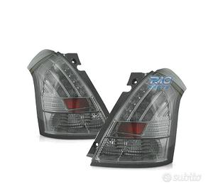 FANALI PER SUZUKI SWIFT 05-10 LED FONDO CROMATO FU