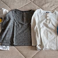 Set magliette maniche lunghe 