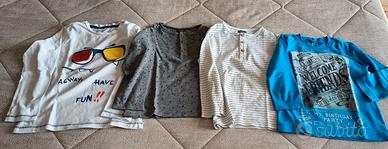 Set magliette maniche lunghe 