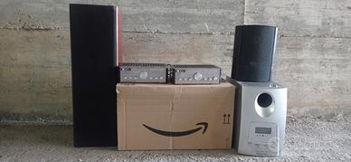 mini radio con sub e due casse 