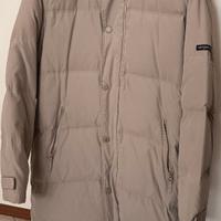 Giaccone piuma d'oca uomo beige