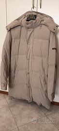 Giaccone piuma d'oca uomo beige