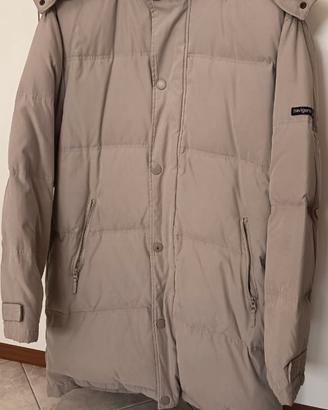 Giaccone piuma d'oca uomo beige