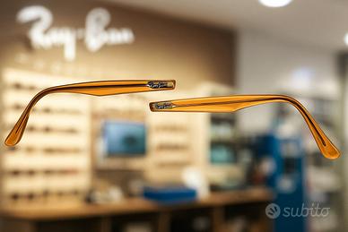 Aste Ray-Ban RB2180F originali – Giallo trasparent