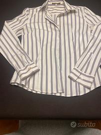 Camicia bianca a righe