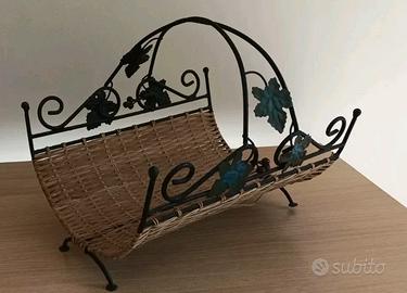 Portariviste, portagiornali, centrotavola, cesto