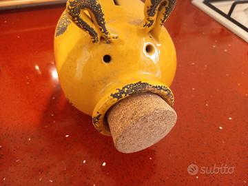Salvadanaio in ceramica La Gabbianella 
