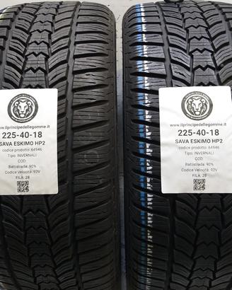 2 GOMME 225 40 18 SAVA A64946