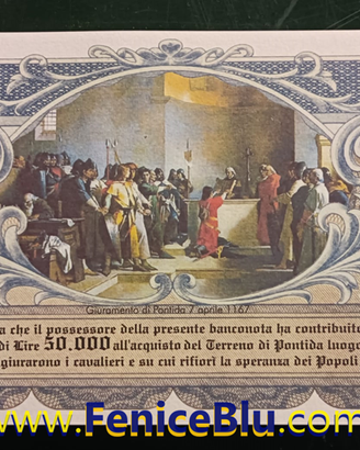 BPP - Buoni Pratone Pontida 50.000 Lire (Lega)