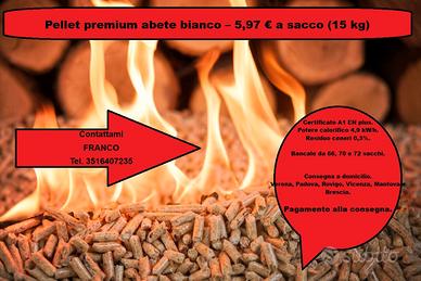 Pellet abete bianco alta qualità