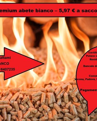Pellet abete bianco alta qualità