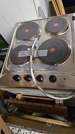 Piastra elettrica 4 fuochi da cucina