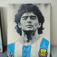 quadro Maradona unico
