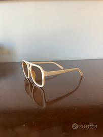 Occhiali da sole Oversize Avorio Unisex