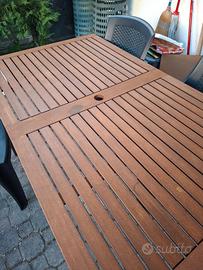 Tavolo da giardino in legno