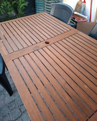 Tavolo da giardino in legno