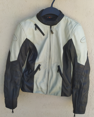 Giubbino da moto in pelle da donna tg 44