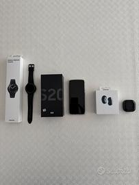 Samsung S20, galaxy watch4 46 mm, budslive