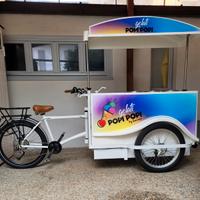 Carrettino gelati su cargo bike