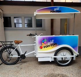 Carrettino gelati su cargo bike