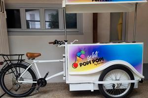 Carrettino gelati su cargo bike