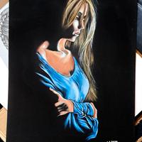 Disegno su foglio nero 