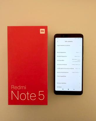 Xiaomi Redmi Note 5 32GB Nero + Scatola Originale