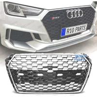 GRIGLIA PER AUDI A4 B9 15-19 LOOK RS4 PDC CROMATO 