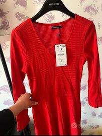 Abito rosso Bershka