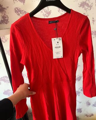 Abito rosso Bershka