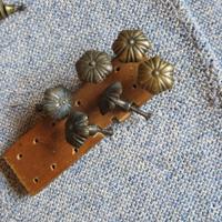 6 maniglie a pomello in ottone pieno e viti in fer