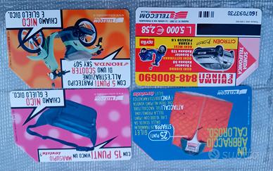 Schede tessere telef. chiama e vinci