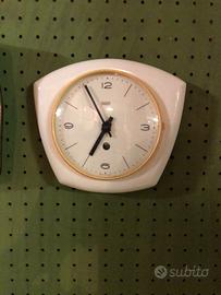 2 orologi vintage in ceramica, marca Baduf e Peter