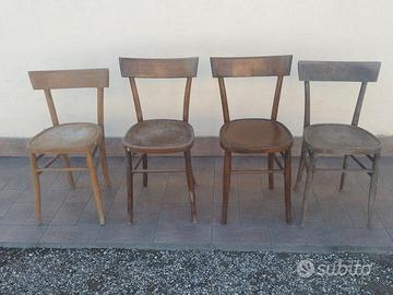 4 sedie antiche